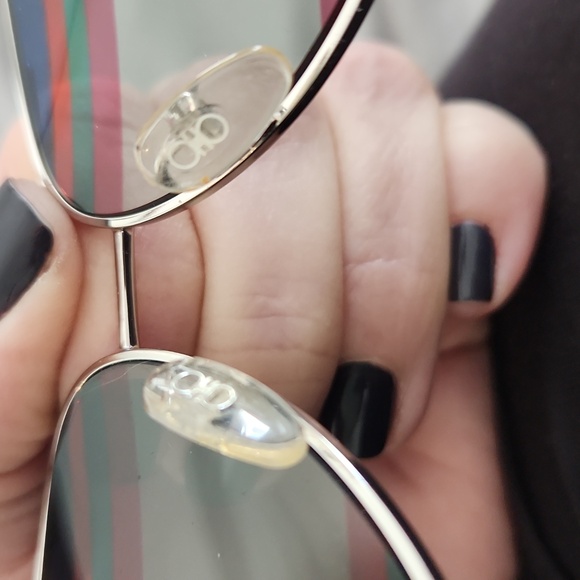 Salvatore Ferragamo Rainbow Silver/Mint Aviator Sunglasses AUTH - Picture 6 of 11